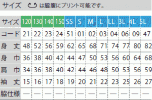 ドライＴサイズ