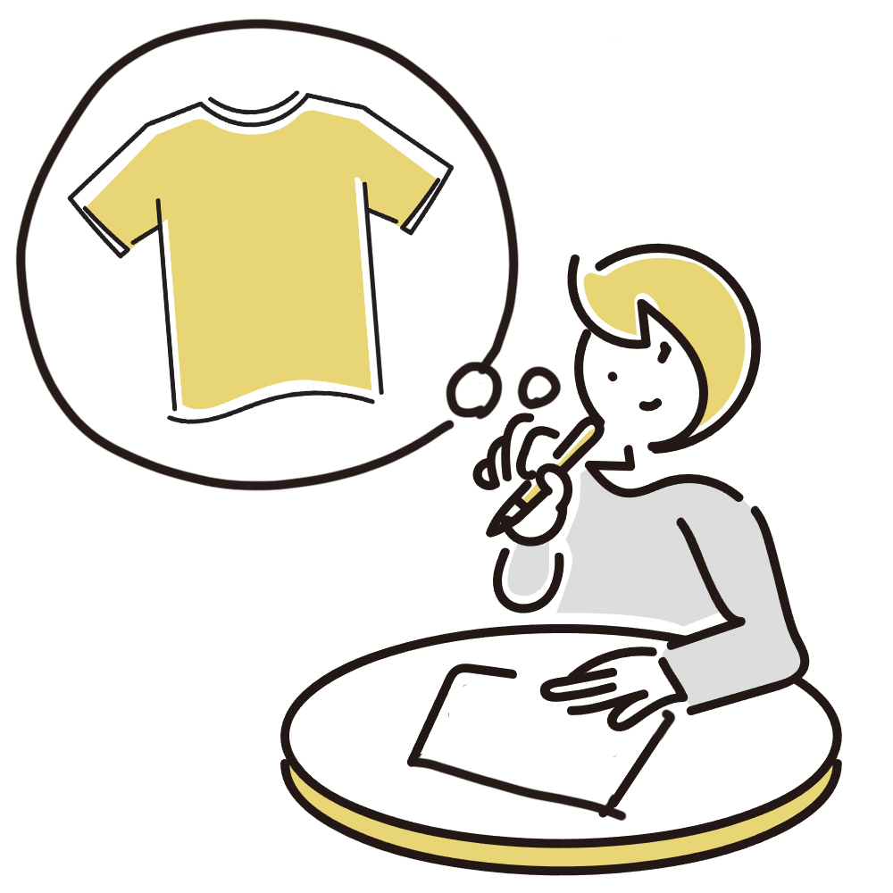 デザインの準備ができていない段階からでもご相談OK