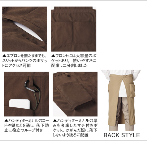カジュアルサロンエプロンの補足
