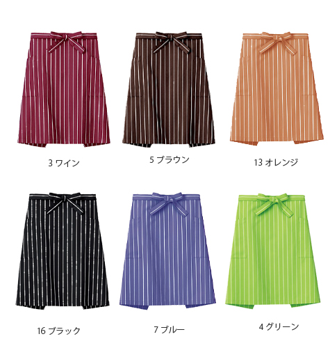 サロンエプロン(ストライプ) のカラー