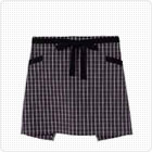 チェック柄ショートエプロン
