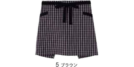 チェック柄ショートエプロン