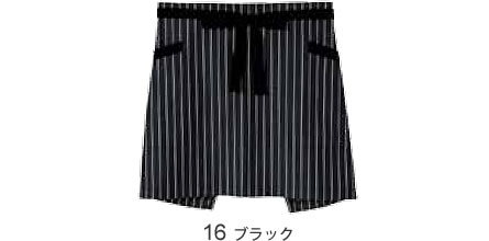 ストライプ柄ショートエプロン