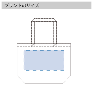 キャンバスファームトートのプリントサイズ