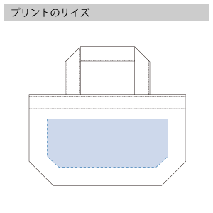 キャンバスデイリートート（SS）のプリントサイズ