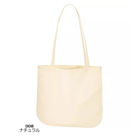 厚手コットンラウンドボトムバッグ(M)
