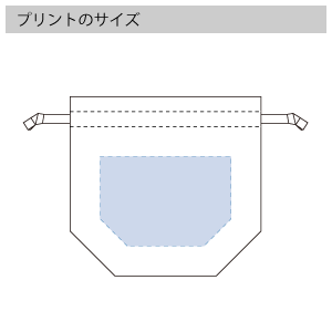 厚手コットンマロントートのプリントサイズ