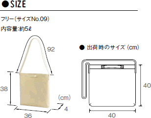 ヘヴィーキャンバス2WAYショルダーバッグのサイズ
