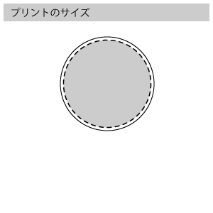 丸型マグネットクリップのプリントサイズ