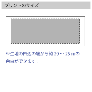 手ぬぐいのプリントサイズ