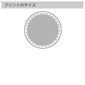 コルクコースターのプリントサイズ