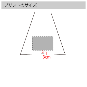 ビニール傘のプリントサイズ