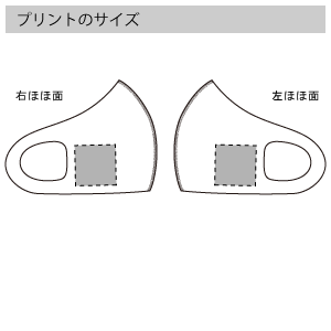 プリンタブルマスクのプリントサイズ