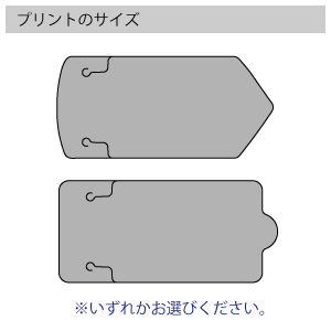 防災用ウェットティッシュのプリントサイズ