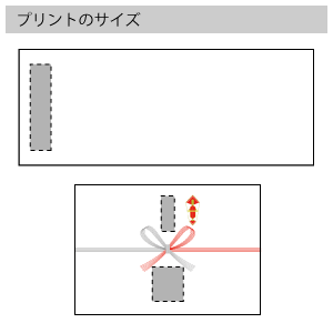 名入れタオルのプリントサイズ