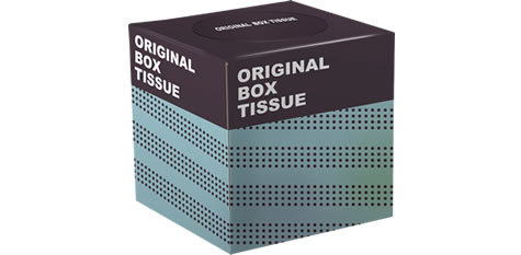 オリジナルBOXティッシュ キューブ