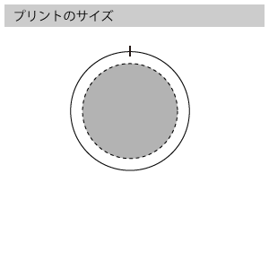 缶バッジのプリントサイズ