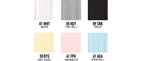 ウィメンズチュニックTシャツのカラー