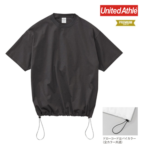 ファインジャージリラックスフィットTシャツ（裾ドローコード）