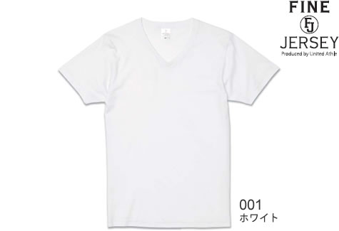 ファインジャージーVネックTシャツ