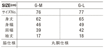 ハイクオリティーTシャツ（ガールズ）のサイズ
