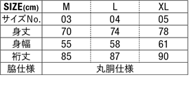 ラグラン ロングスリーブTシャツ(1.6インチリブ)のサイズ