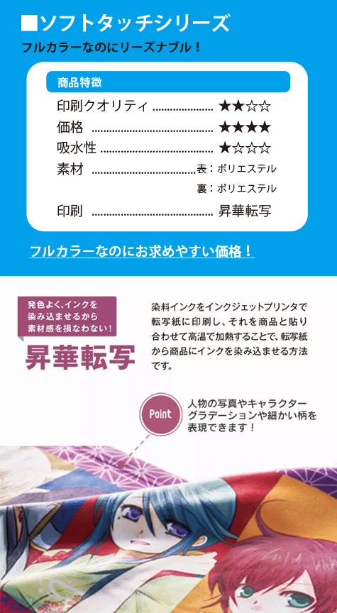 ソフトタッチマフラータオルの補足