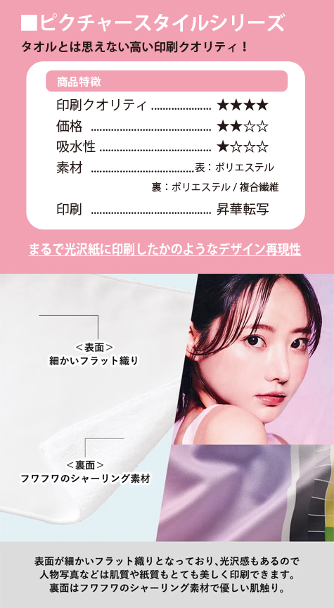 ピクチャースタイルハンドタオルの補足